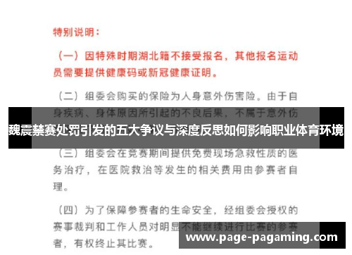 魏震禁赛处罚引发的五大争议与深度反思如何影响职业体育环境 魏震禁赛处罚引发的五大争议与深度反思如何影响职业体育环境